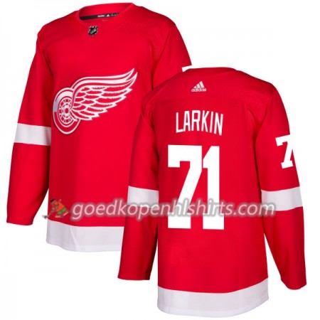 Detroit Red Wings Dylan Larkin 71 Adidas 2017-2018 Rood Authentic Shirt - Mannen